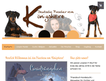 Tablet Screenshot of deutsche-pinscher.com
